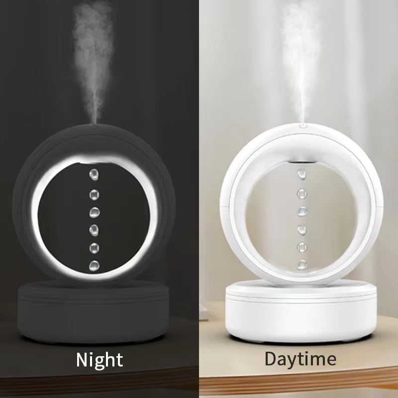 Anti-Gravity Silent Air Humidifier with Levitating Water Drops