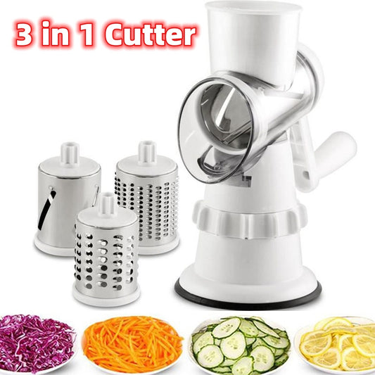 3-in-1 Round Chopper & Vegetable Cutter