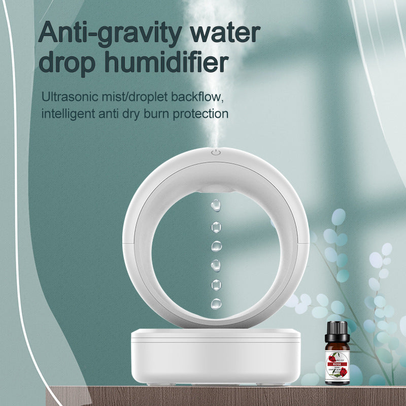 Anti-Gravity Silent Air Humidifier with Levitating Water Drops