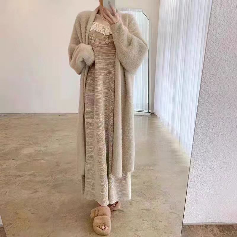 High Quality Lengthen And Thicken Long Sweater Coat