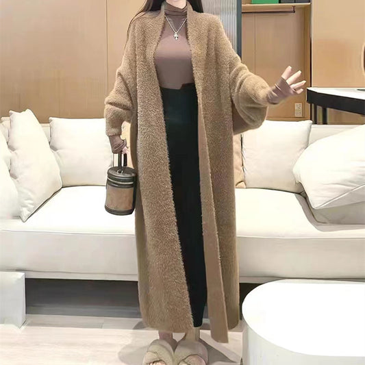 High Quality Lengthen And Thicken Long Sweater Coat