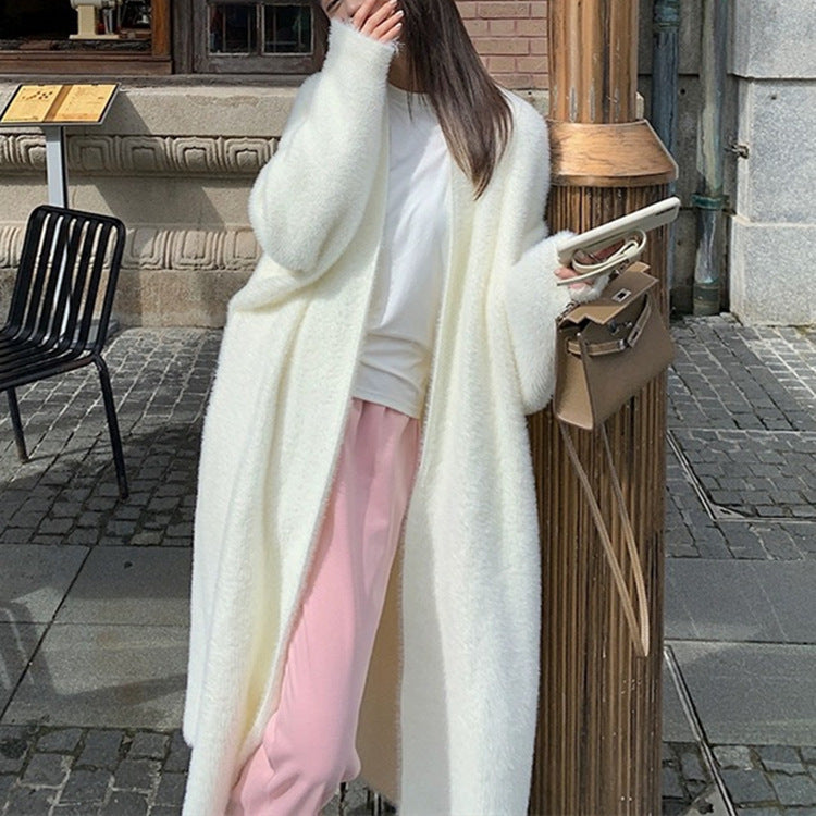 High Quality Lengthen And Thicken Long Sweater Coat